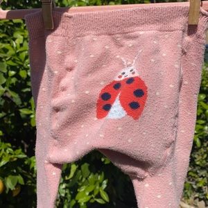 Baby boden footless tights size 2-3. Ladybug
